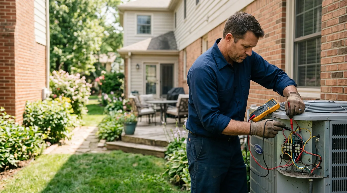 HVAC technician working near Burley, ID